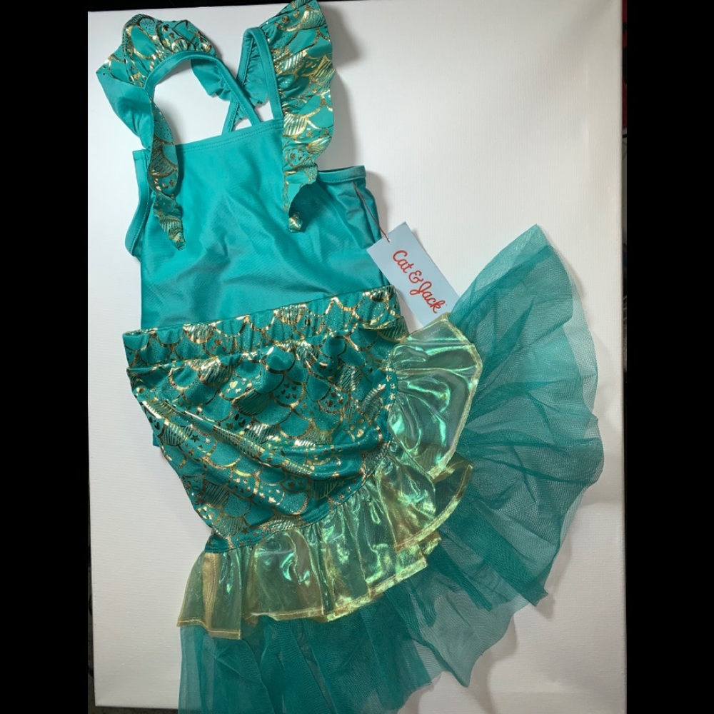 2pc Swimsuit & Mermaid Tail Skirt Set 🧜‍♀️